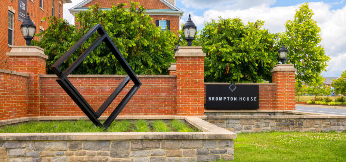 Brompton House entrance sign